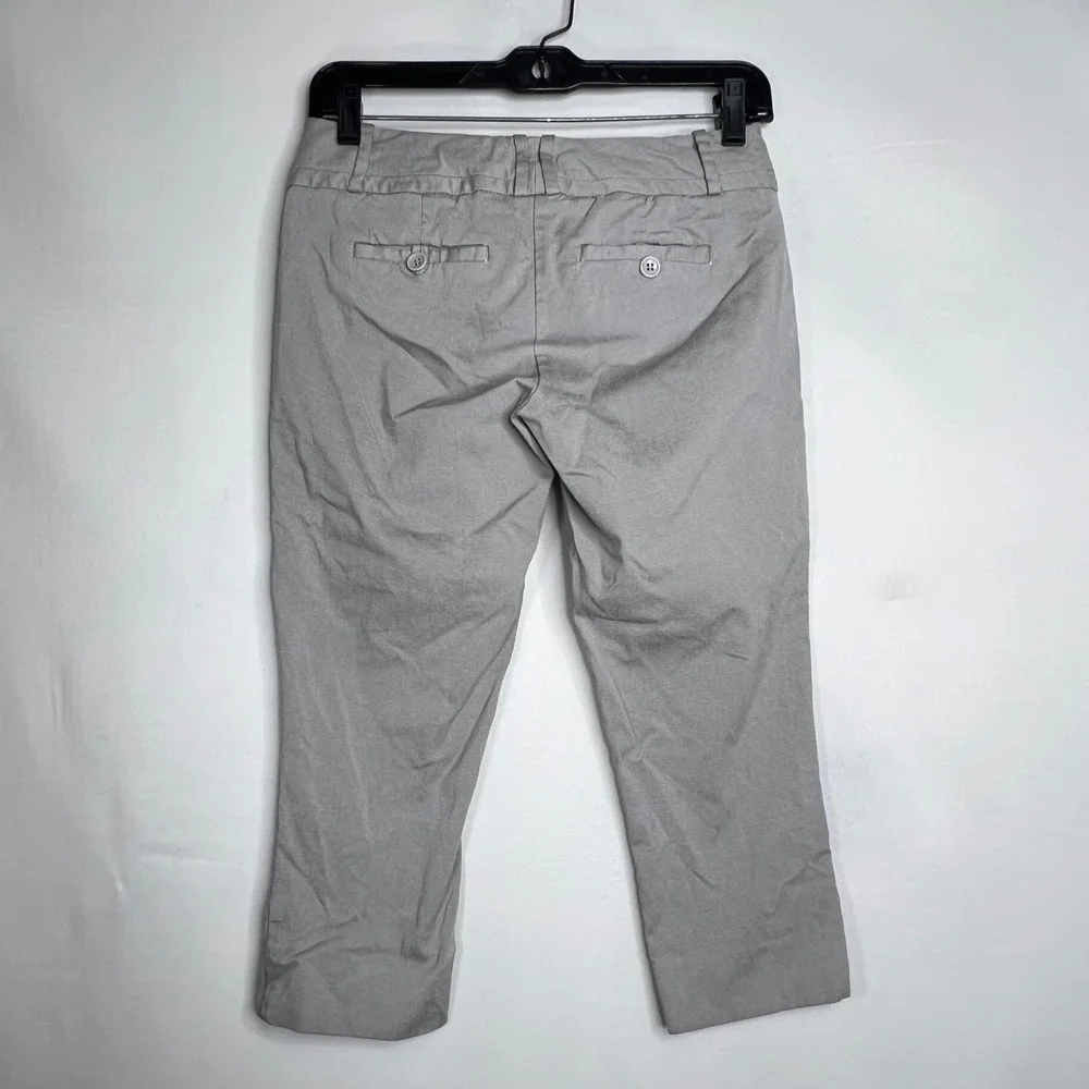 The Limited Gray Exact Stretch Capris Women‎ 0P Low Rise Cropped Trousers Pants